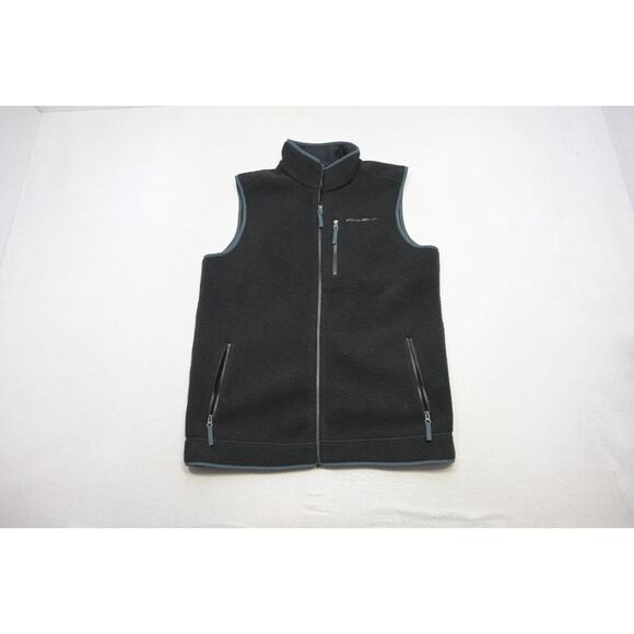 Eddie Bauer Fleece Winter Sherpa Vest Jacket Full Zip Mens Sz LT Large TALL - Picture 5 of 10